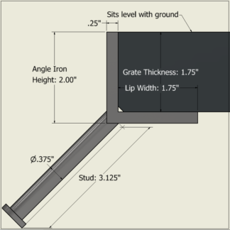 2 Inch Angle Iron Embeds Galvanized